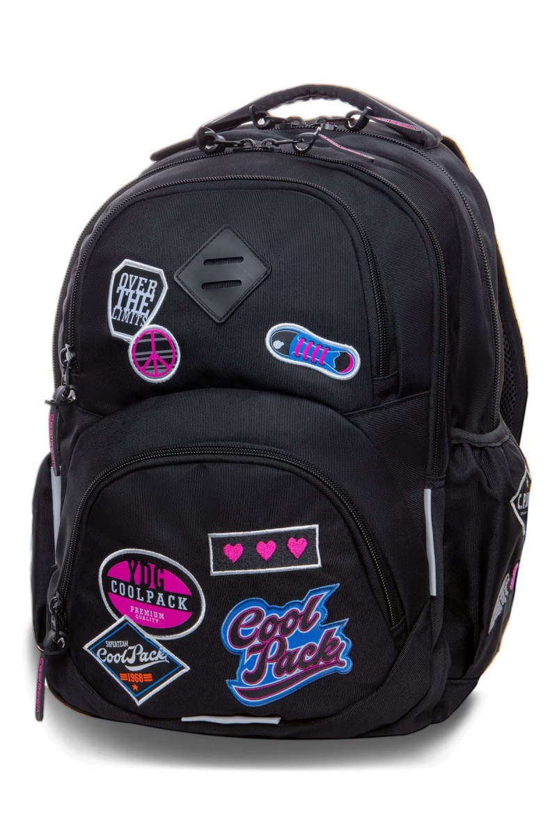 Plecak Dart L Girls Badges Black