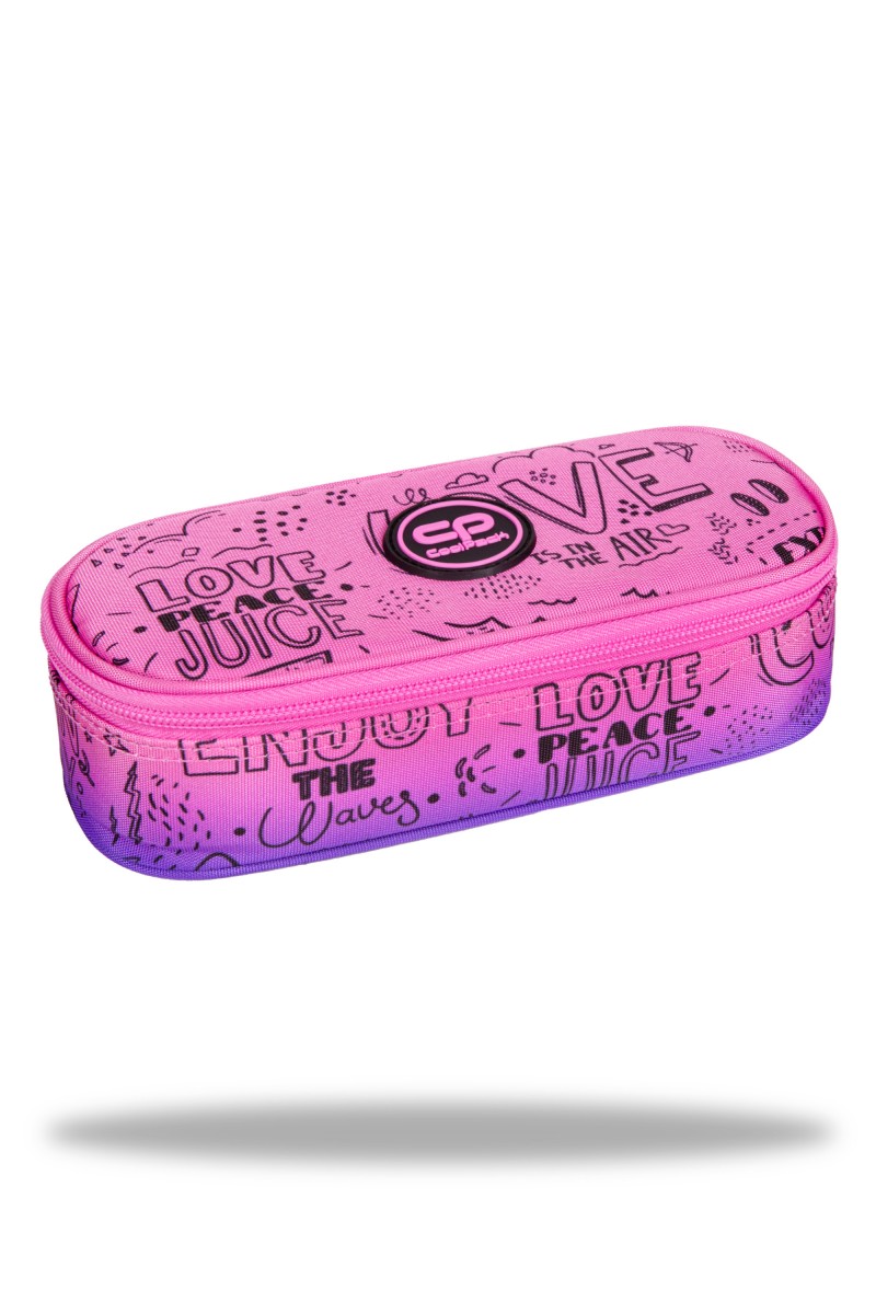 Campus piórnik z klapką Purple Scrible