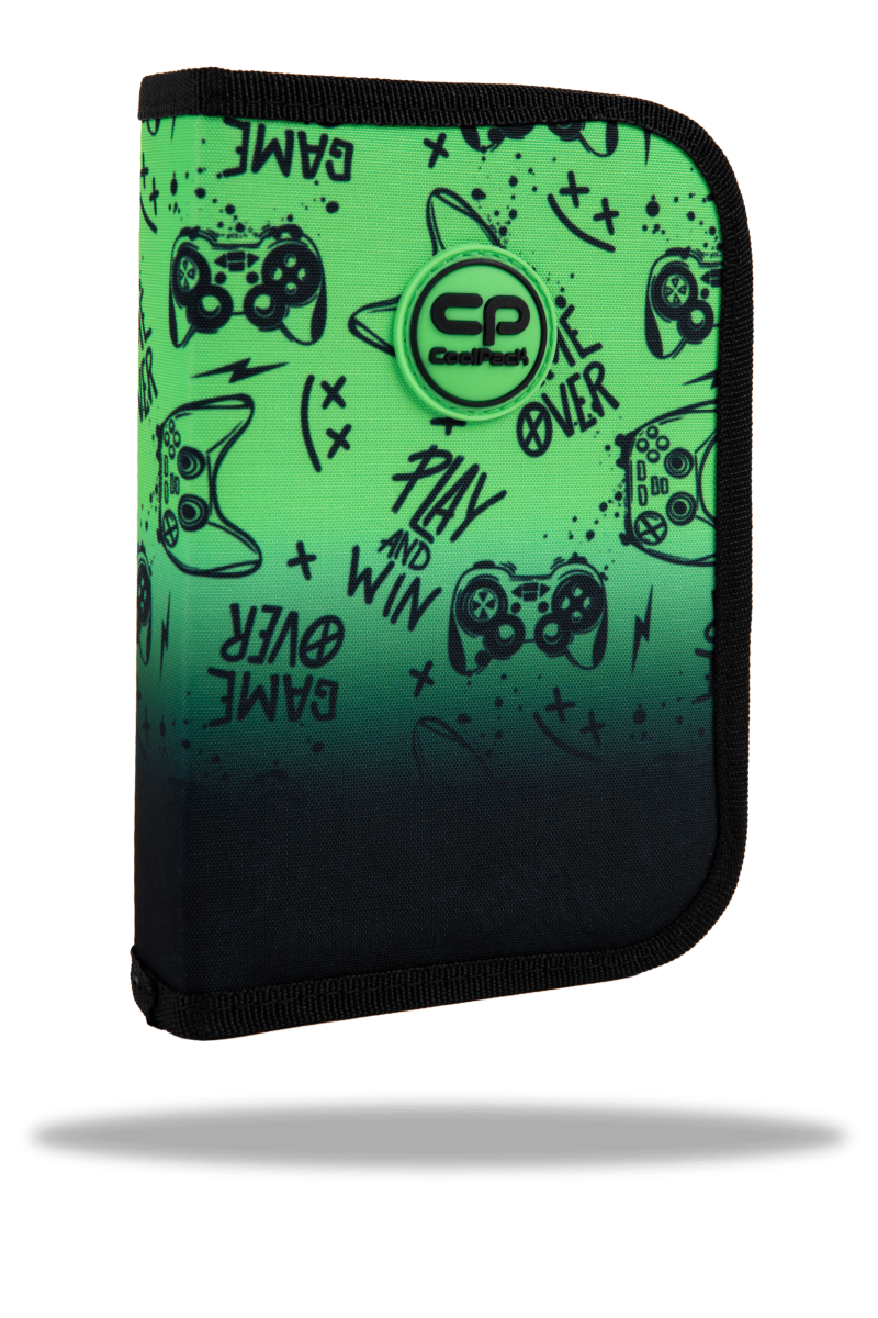 Piórnik Clipper bez wyposażenia Game Over Gradient Green